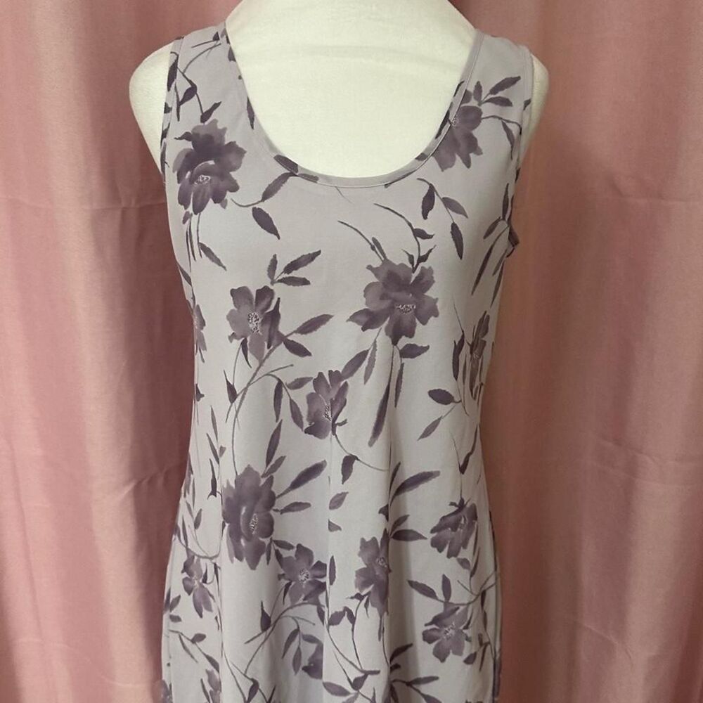 Express Women's Purple and White Dress